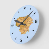Carte Lituanie Horloge (Angle)