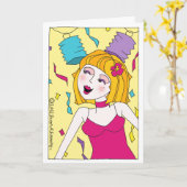 Carte "Live a Little" (Fleur jaune)