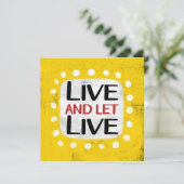 Carte Live Et Laisser Live Grey Card (Debout devant)