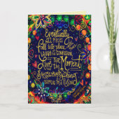 Carte Live for the Moment Inspirational Pretty (Devant)