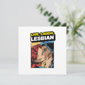 Carte Live Laugh Lesbian (Debout devant)