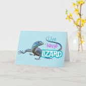 Carte Live Laugh Lizard (Fleur jaune)