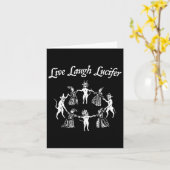Carte Live Laugh Lucifer Halloween Witch Danser Avec (Fleur jaune)