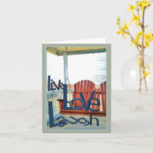 Carte Live Love Laugh Salutations (Fleur jaune)