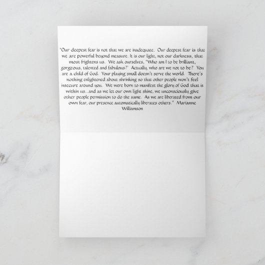 Carte Live out loud ! (Intérieur)