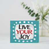 Carte Live Your Joy Greeting Card (Debout devant)
