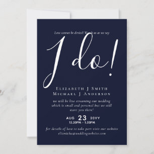Carte Livestreaming Wedding Invite - Regardez-Nous Dire