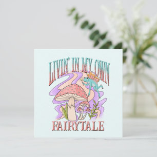 Carte Livin' In My Own Fairytale - Frog & Champignons
