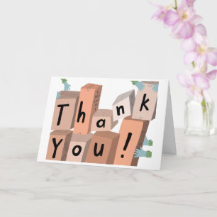 Carte Livraison en boîtes de Merci PERSONNALISÉE