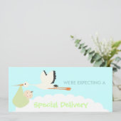 Carte Livraison spéciale (vert et bleu) (Debout devant)