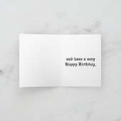 Carte Livre crâne corbeau et fleurs Anniversaire gothiqu (Intérieur)