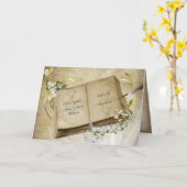 Carte Livre d'anniversaire mariage avec des noms (Fleur jaune)