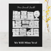 Carte Livre de classe de professeur scolaire (Fleur jaune)