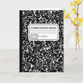 Carte Livre de composition/Étudiant-Enseignant (Fleur jaune)