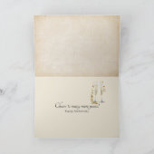 Carte Livre de mariage vintage pour 72e anniversaire (Intérieur)