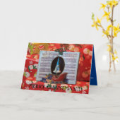 Carte Livre de musique de Noël en gros plan (Fleur jaune)