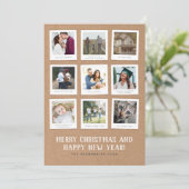 Carte Livre de souvenirs de style Kraft pour les fêtes d (Debout devant)