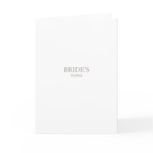 Livre minimaliste - Mariée