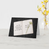 Carte Livre Ouvert Avec Citation Inspirante (Fleur jaune)