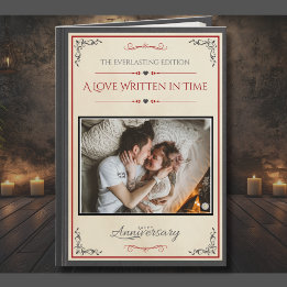 Carte Livre photo créatif pour l'anniversaire de mariage