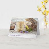 Carte Livre sur le bois de chauffe (Fleur jaune)