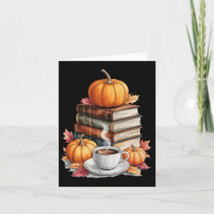 Carte Livres Café Feuilles Automne Et Libr Vintage Citro