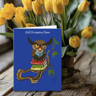 Carte Livres Cute Owl