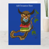 Carte Livres Cute Owl (Devant)