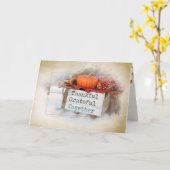 Carte Livres de Thanksgiving d'automne (Fleur jaune)