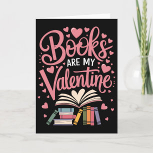 Carte Livres drôles sont mon valentin Bibliothécaire Lec