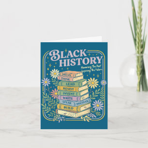 Carte Livres du mois de l'histoire des Noirs afro-améric