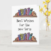 Carte Livres et étude (Fleur jaune)