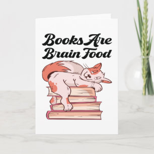 Carte Livres - Les livres sont de la nourriture pour le