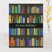 Carte Livres Librairies Design Greeting Card (Fleur jaune)