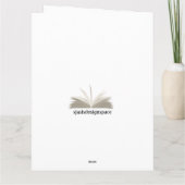 Carte Livres Librairies Design Greeting Card (Dos)