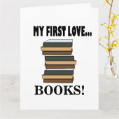 Carte Livres Mon Premier Amour Livres (Fleur jaune)