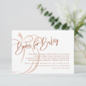Carte Livres pour bébé Citrouille Boho Baby shower en te (Debout devant)