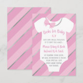 Carte Livres Pour Bébé, Deux Petits Pieds (Devant / Derrière)