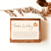 Carte Livres pour Bébé | Fête de Bébé Citrouille d