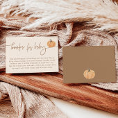 Carte Livres pour Bébé | Fête de Bébé Citrouille d