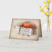 Carte Livres Thanksgiving d'automne (Fleur jaune)