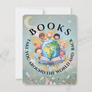 Carte Livres vous emmènent autour de Moderne et mignon