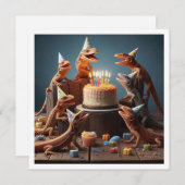 Carte Lizard, animaux de fête, anniversaire reptil (Devant / Derrière)