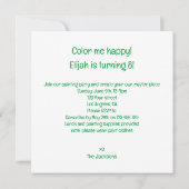 Carte Lizard, animaux de fête, anniversaire reptil (Dos)