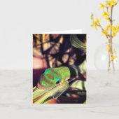 Carte lizard congratulations notecard (Fleur jaune)