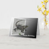 Carte Lizard Flicks Birthday Card (Fleur jaune)