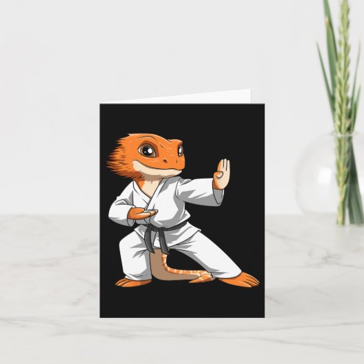 Carte Lizard Karate Les Propriétaires De Dragon Porté Dr (Devant)