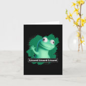 Carte Lizard Lizard Lizard Elio Meme Amusant Design T-sh (Fleur jaune)