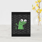 Carte Lizard Lizard Lizard Funny Weirdcore Animal mème G (Fleur jaune)