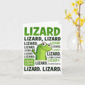 Carte Lizard Lizard Lizard Shirt Funny Weirdcore Animal (Fleur jaune)